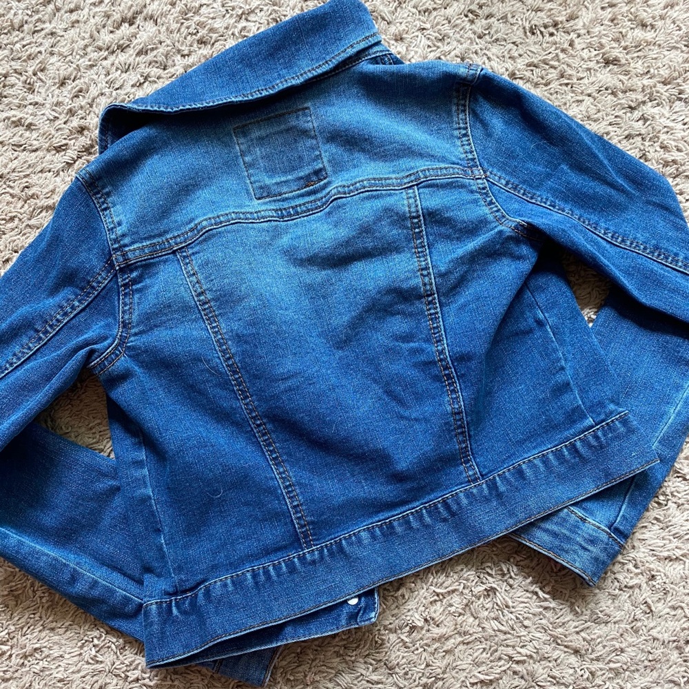 Girls Mudd Medium Blue Jean Jacket - Picture 4 of 4